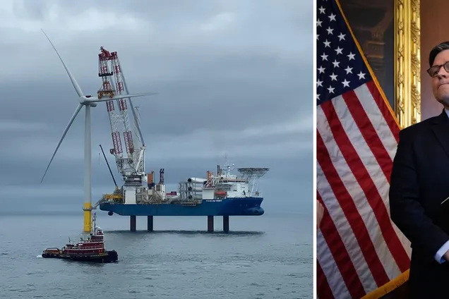 Пішов проти Трампа: спікер Джонсон підтримав проєкт морської вітроенергетики всупереч позиції президента